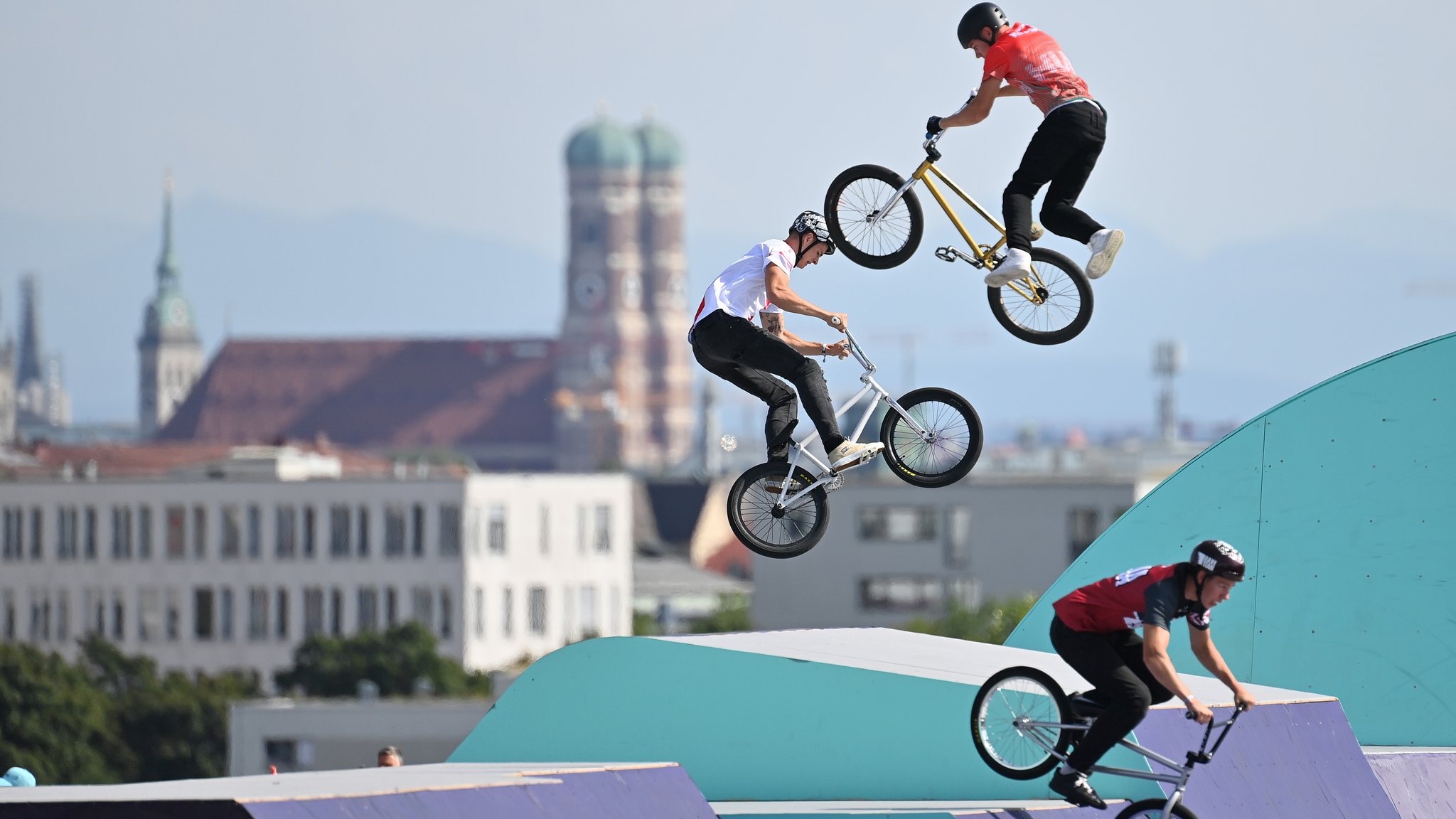 Die Rampen bei den European Championships auf dem Münchner Olympiaberg