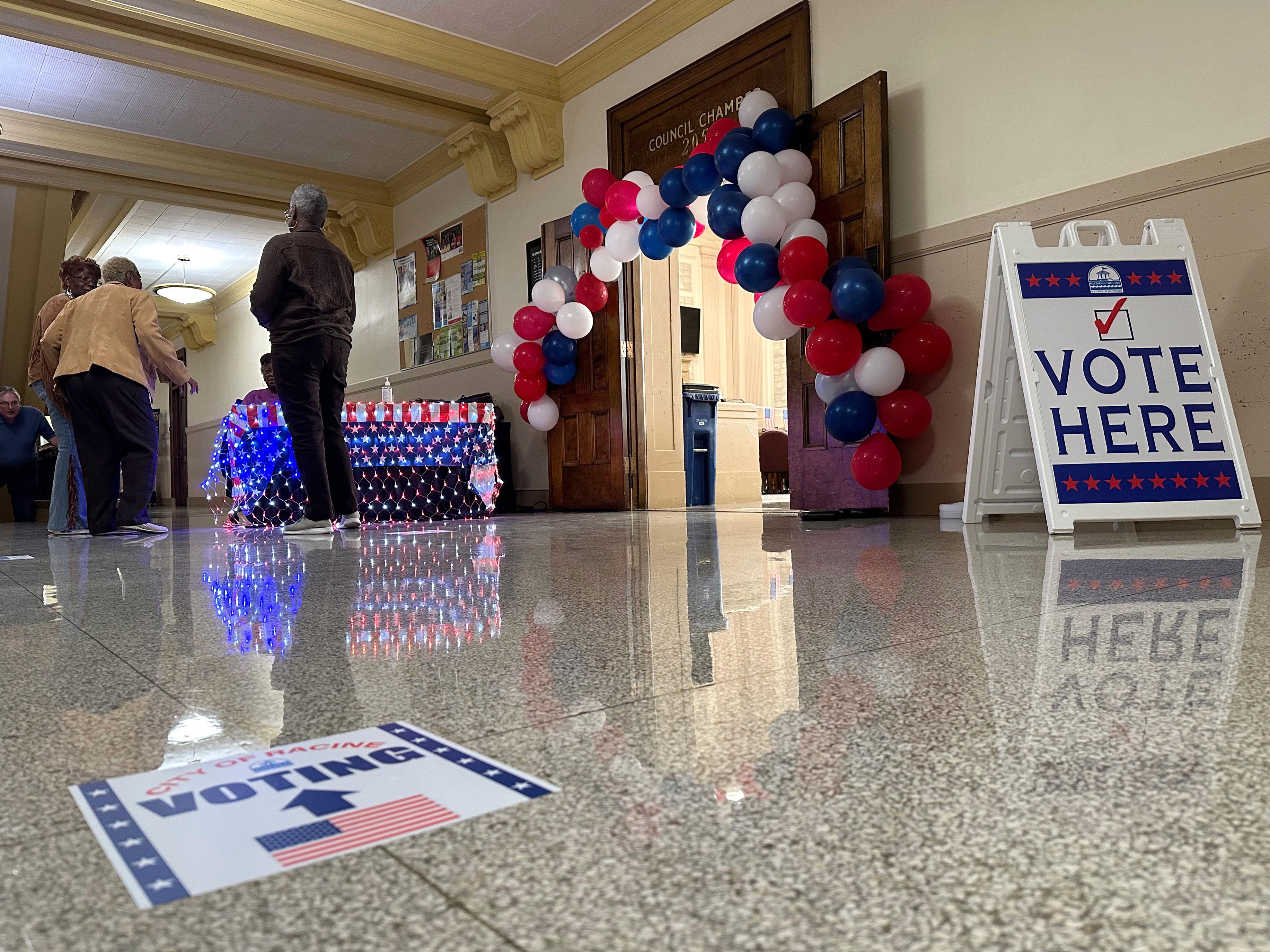 "Early Voting" im Bundesstaat Wisconsin