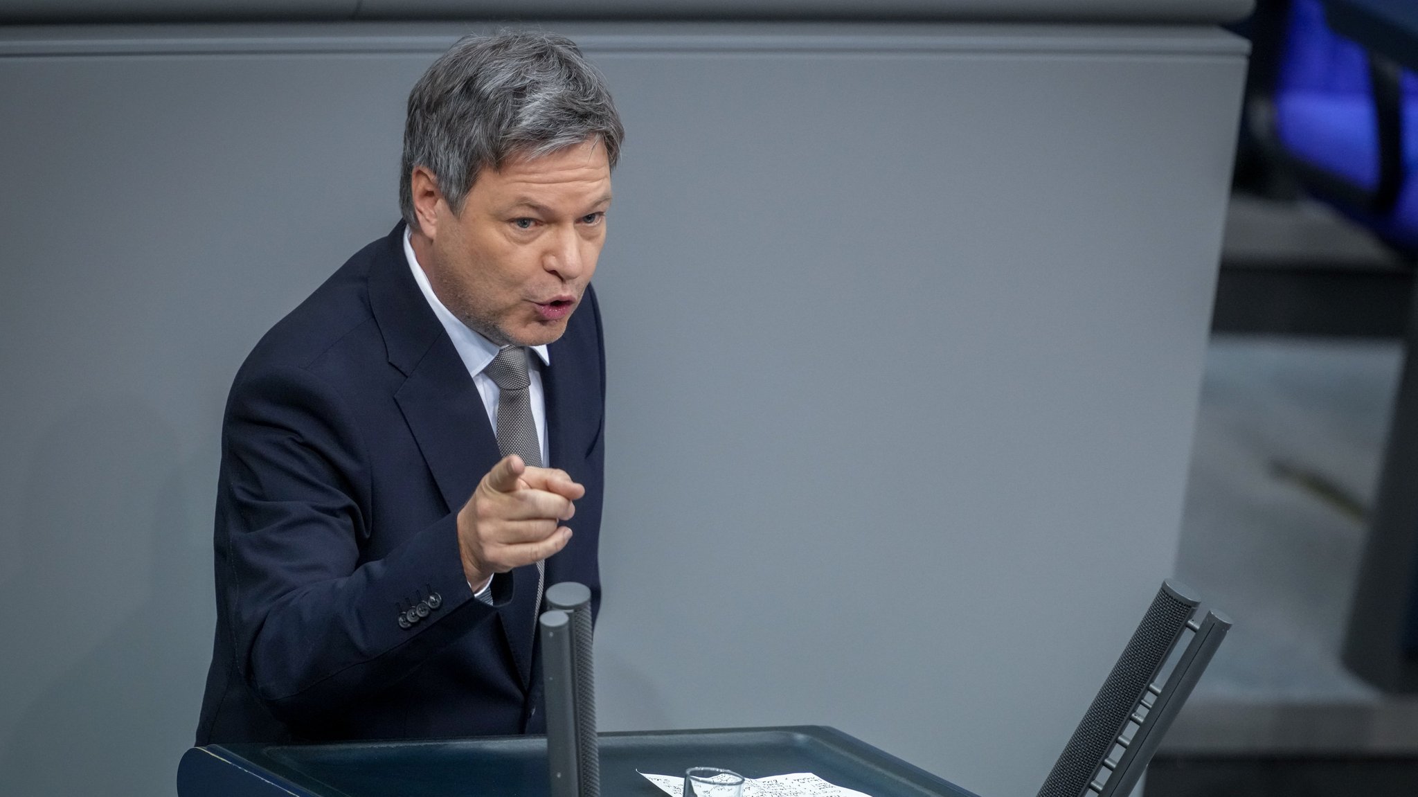 Robert Habeck im Bundestag.