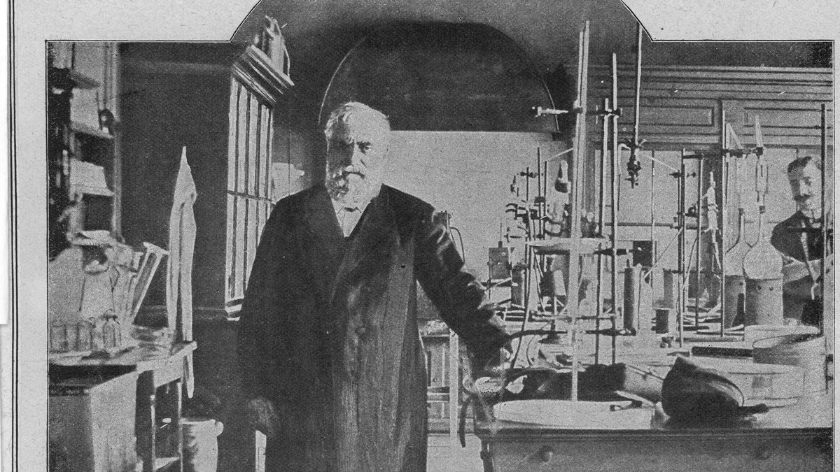 Max Josef von Pettenkofer (1818-1901) im Labor. Er schuf die Grundlagen der neuzeitlichen Hygiene.