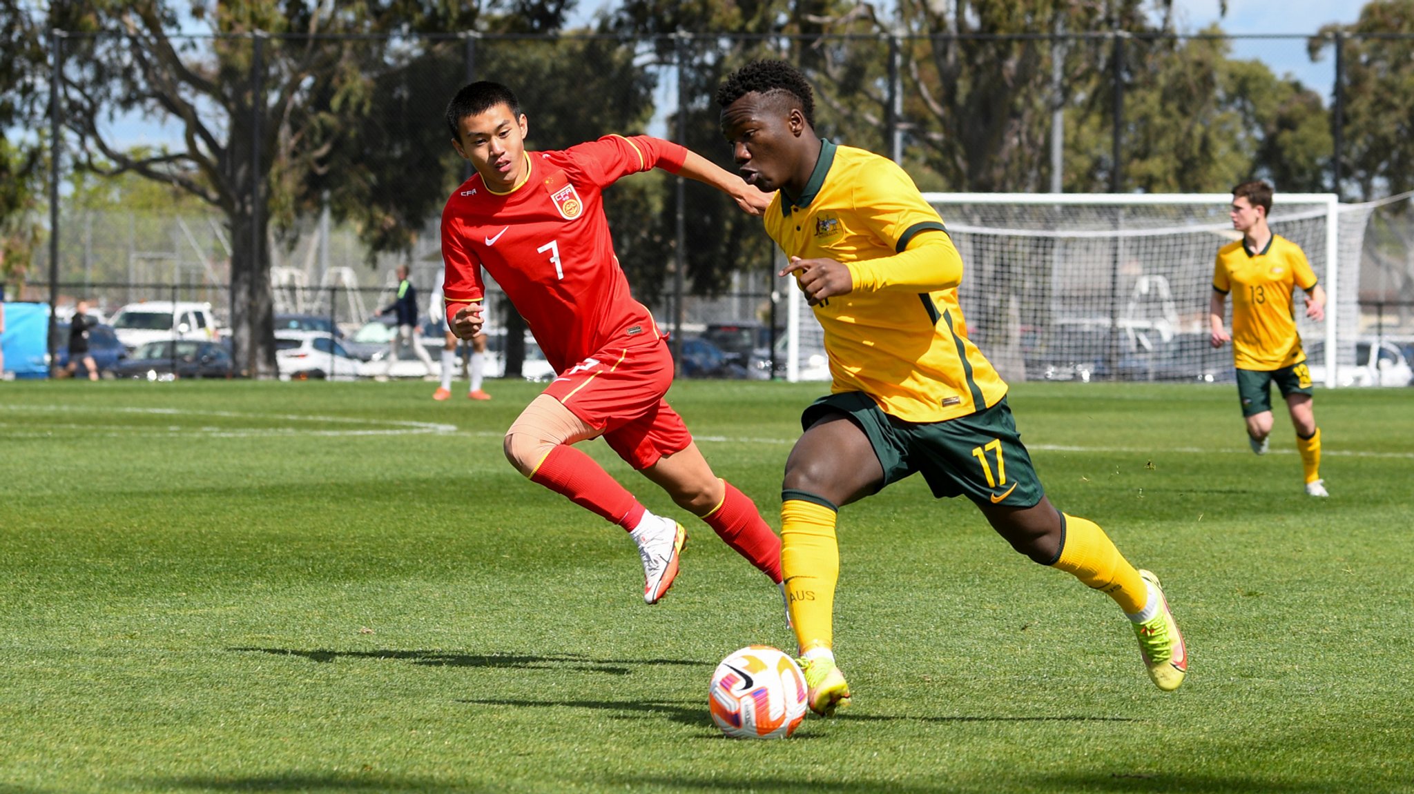 Nestory Irankunda bei der U17-Nationalmannschaft von Australien