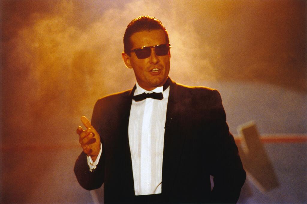 Der echte Falco im Anzug und mit Sonnenbrille (Archivbild)