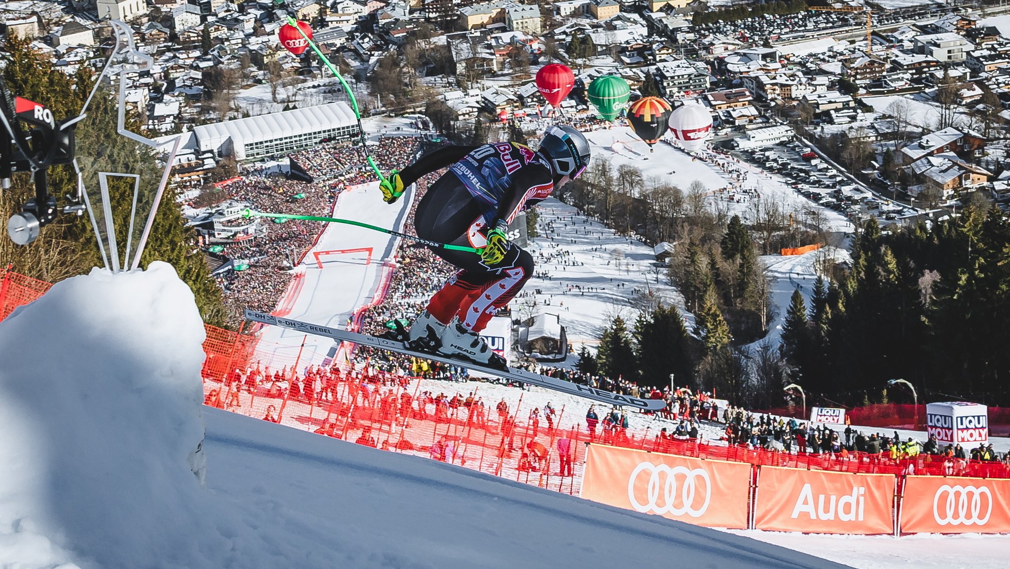 James Crawford auf der Streif in Kitzbühel