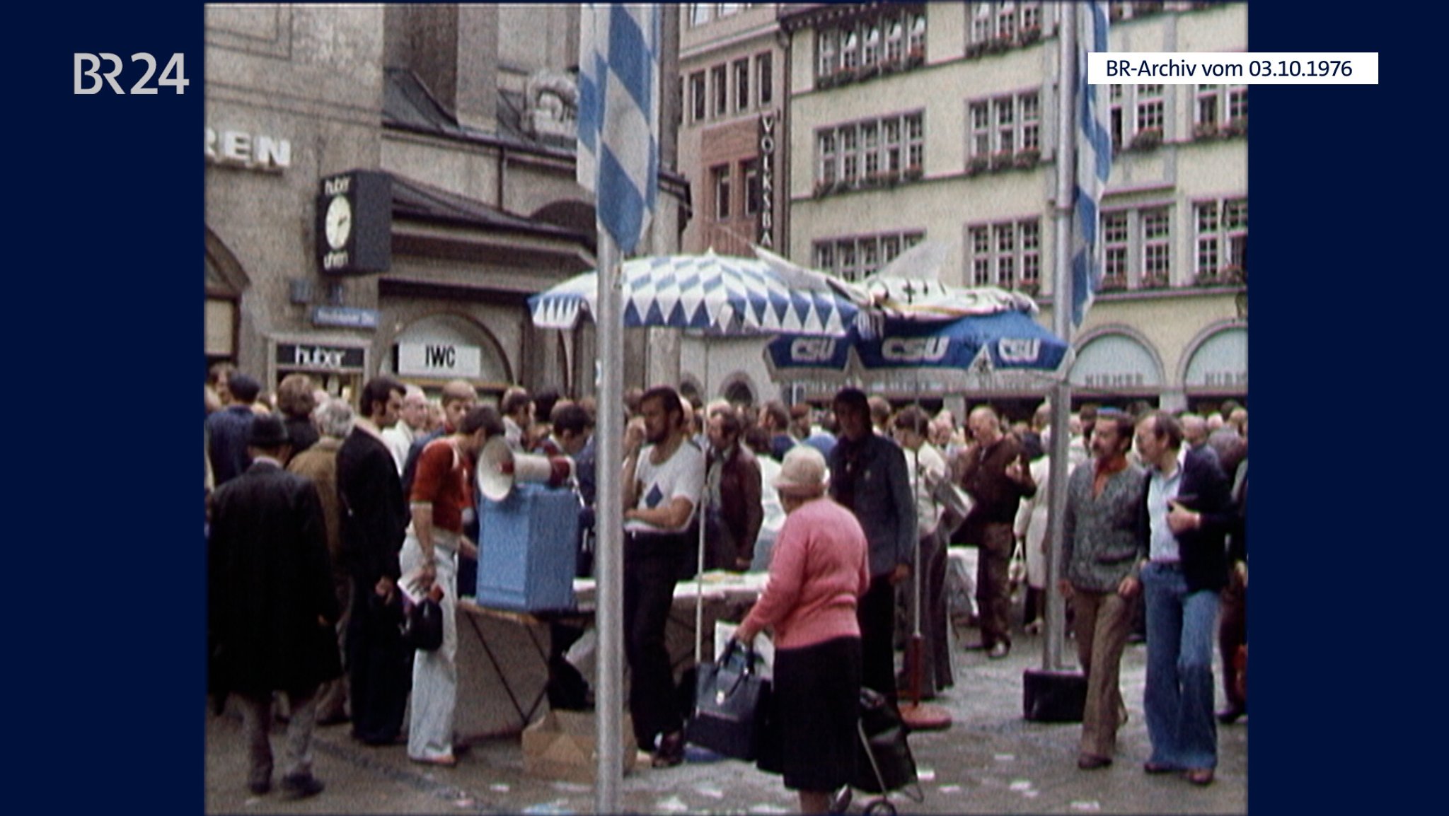 Wahlkampfveranstaltung der CSU in der Münchner Innenstadt