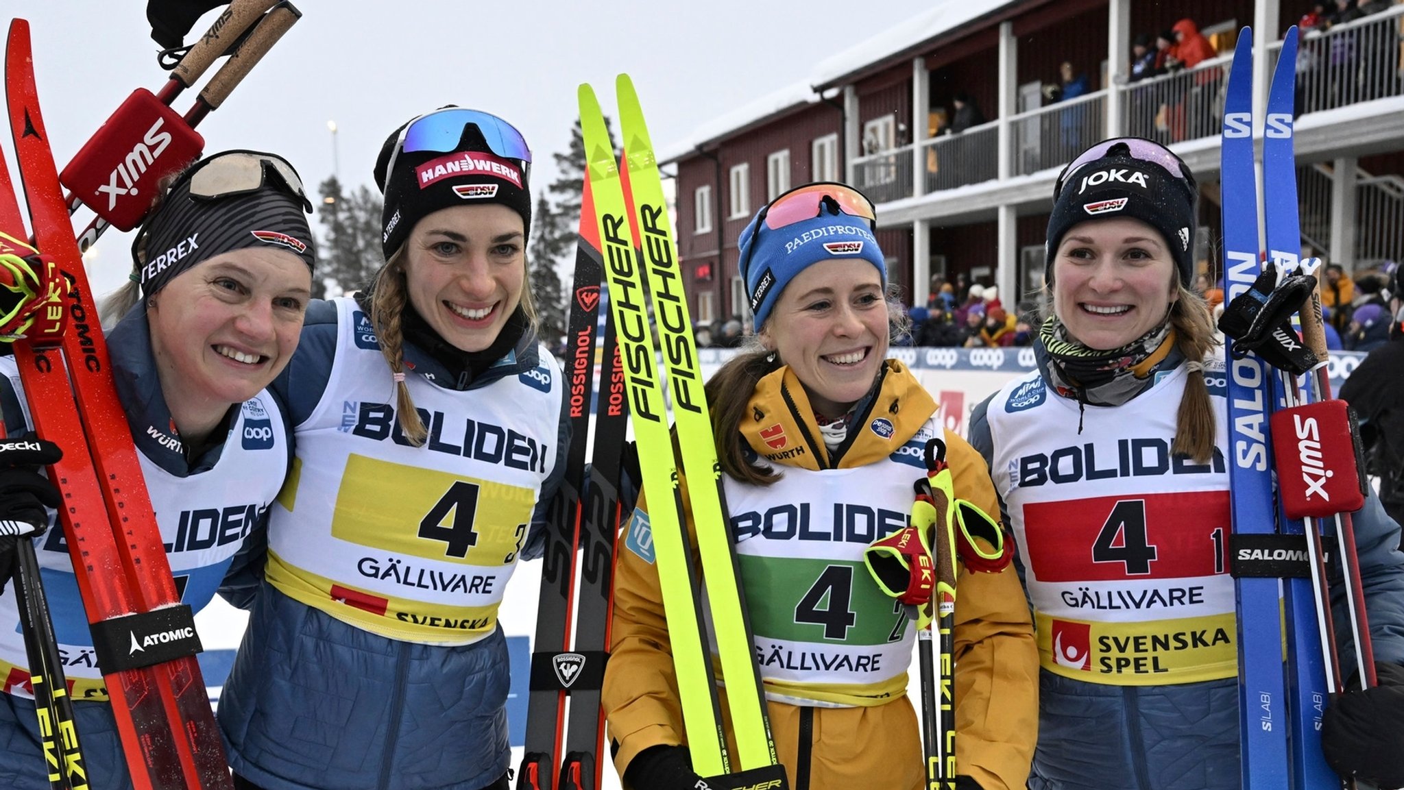 Starkes Langlauf-Quartett: Gimmler und Hennig mit Staffel Zweite