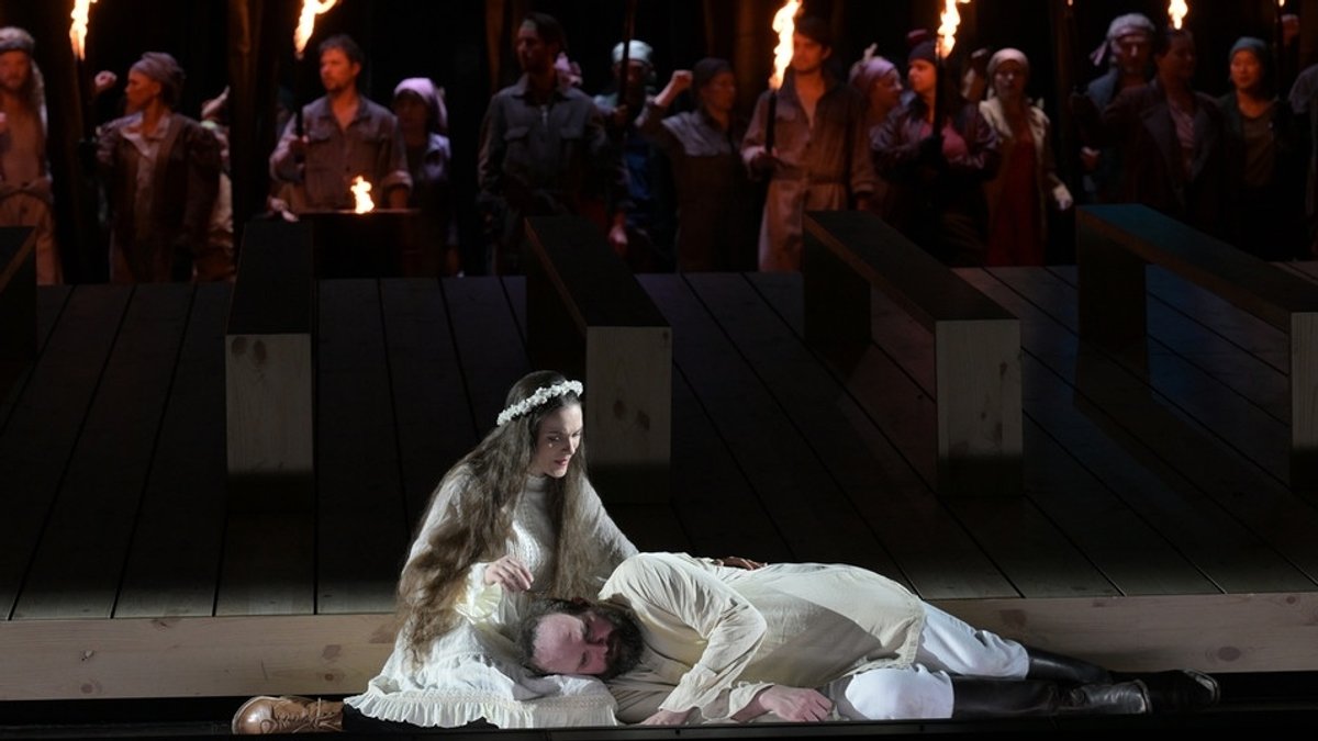 Szene aus der Oper "Der Traumgörge" in Frankfurt 