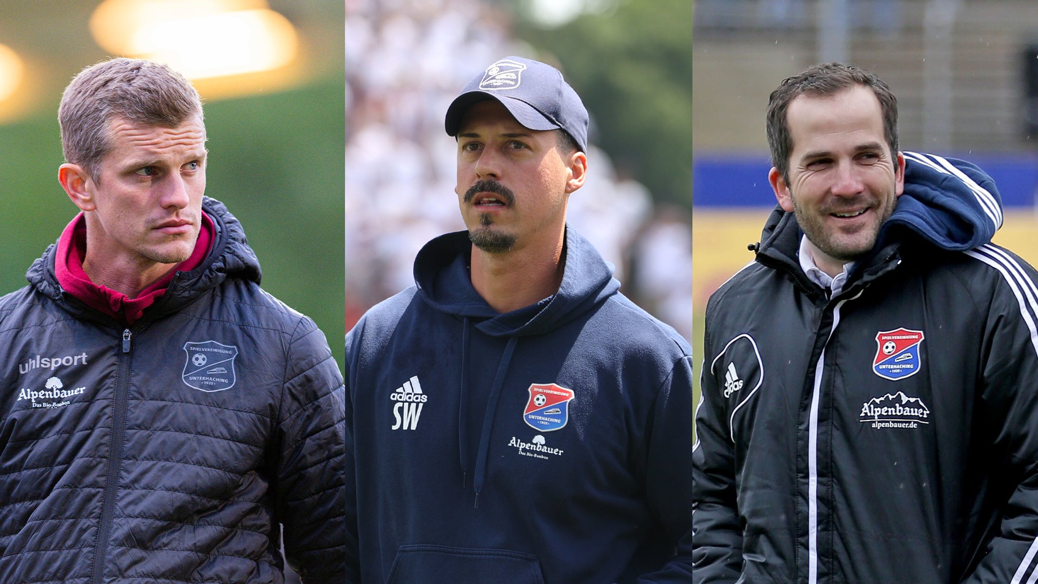 Sie alle gingen aus Unterhaching zum DFB: Sven Bender, Sandro Wagner und Manuel Baum (von links).