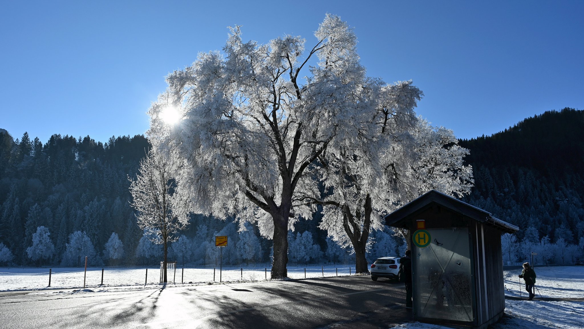Winterlandschaft bei Füssen im Allgäu