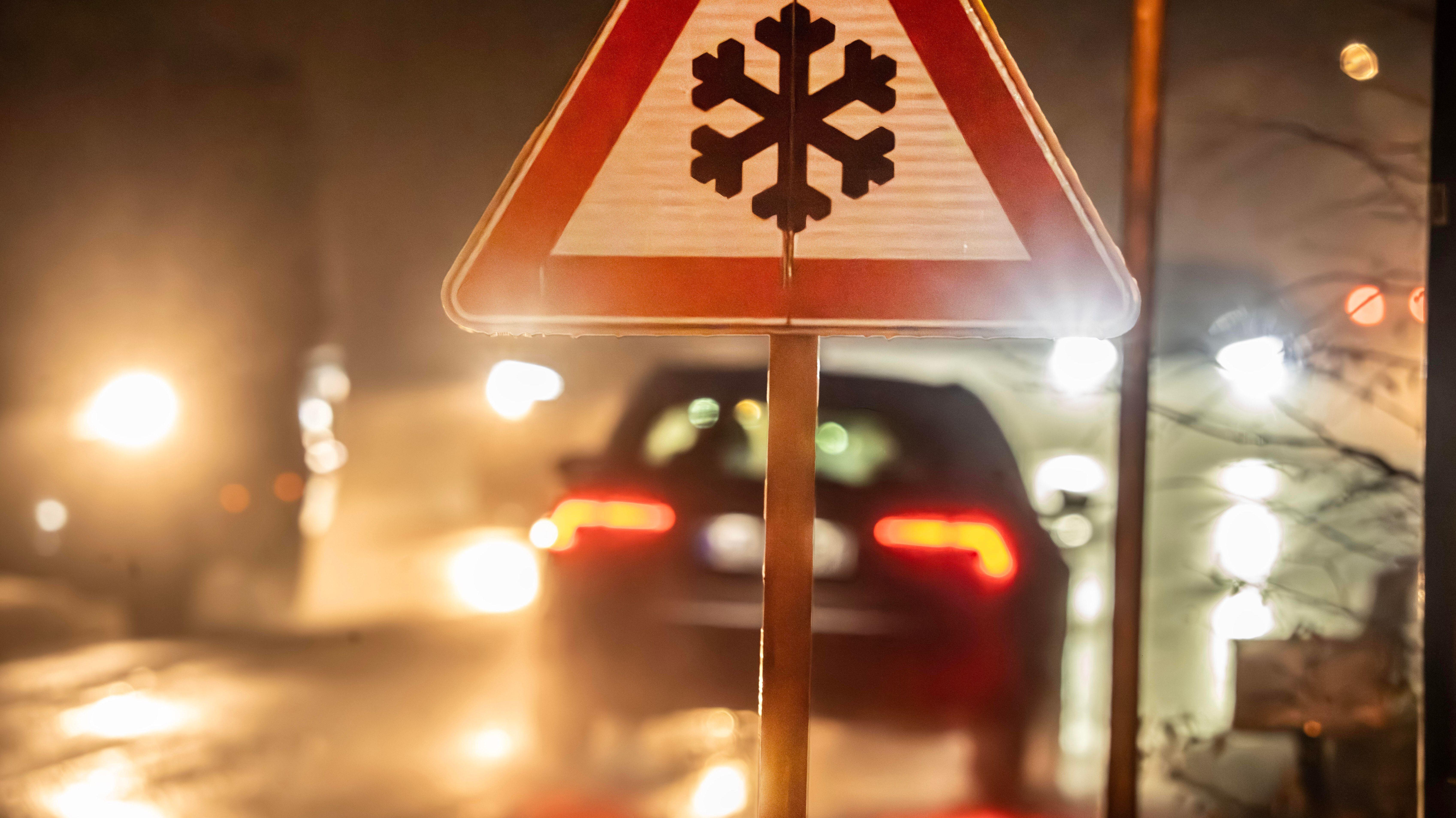 Glatteisgefahr durch überfrierenden Regen