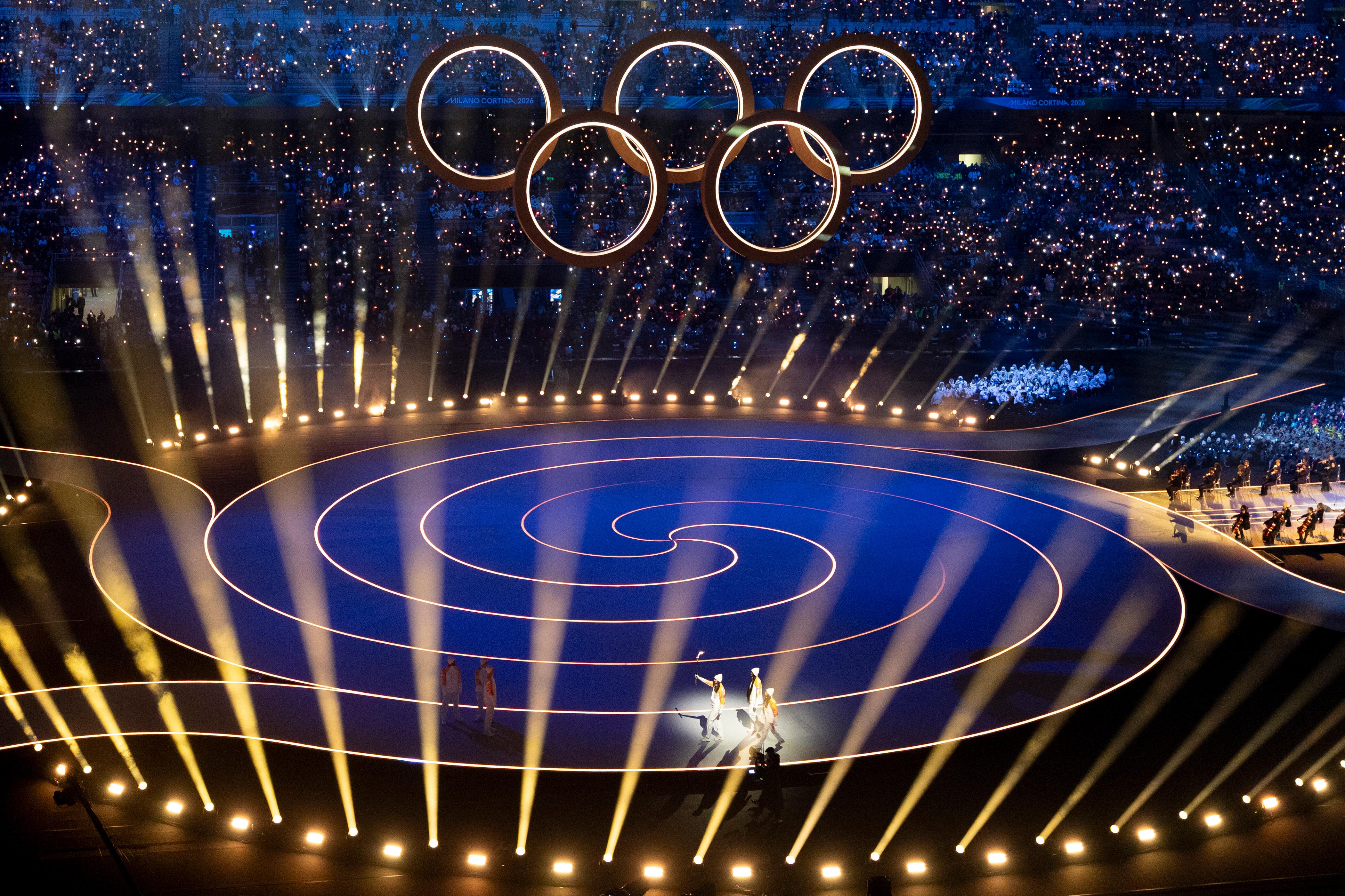 Die Eröffnungszeremonie der Olympischen Winterspiele 2026 in Mailand und Cortina. 
