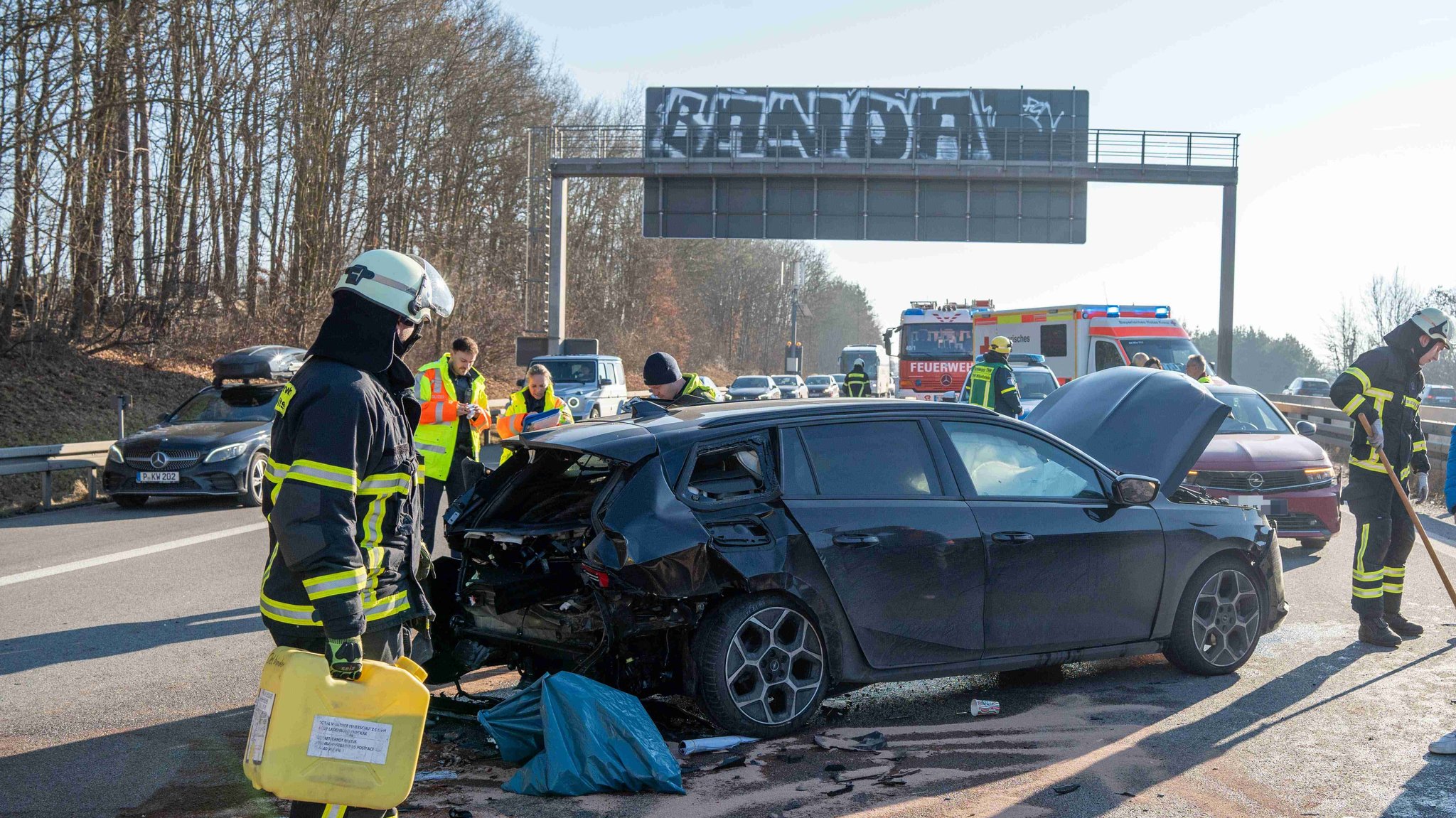 Unfallserie auf A9: Zwölf Crashs in weniger als zehn Stunden