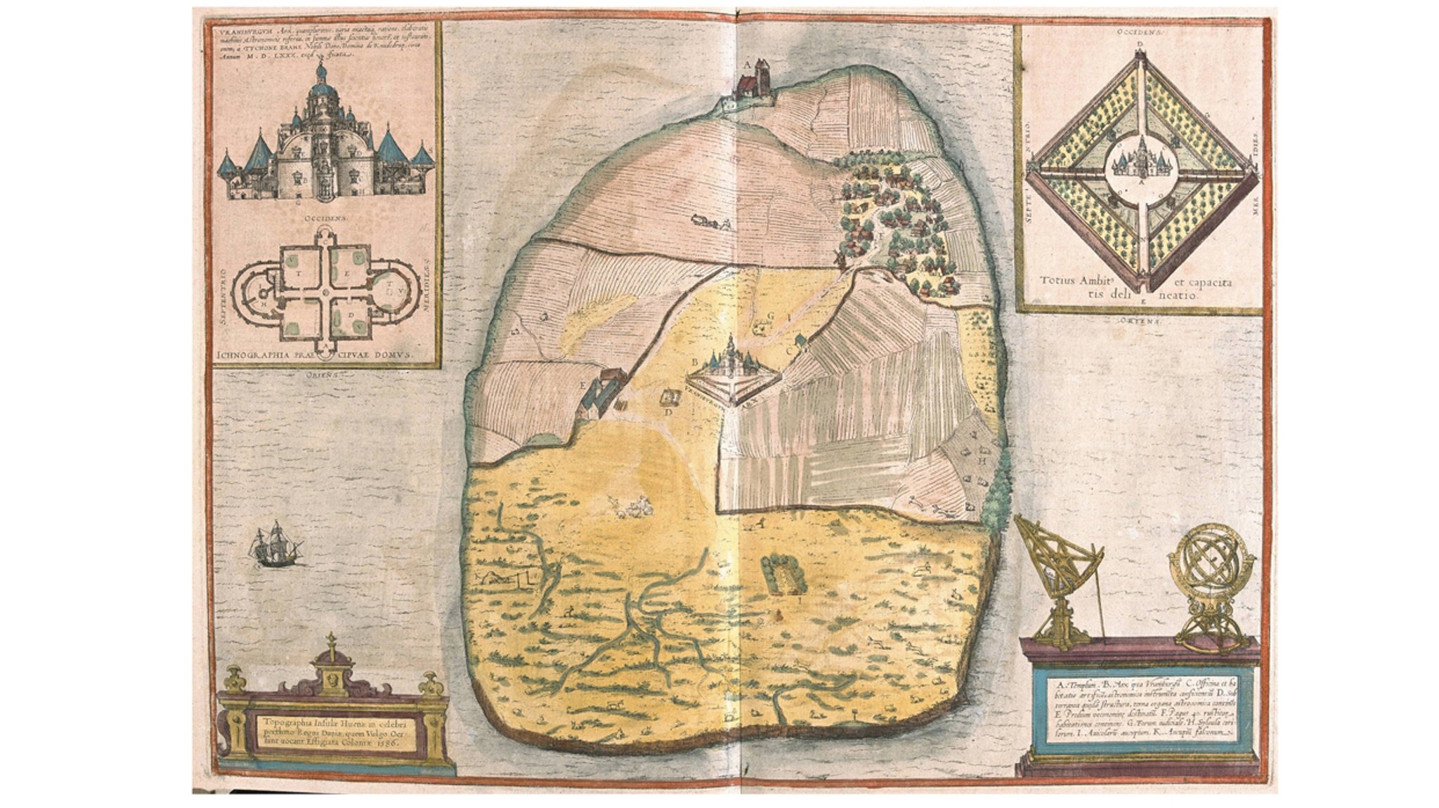 Insel Ven, auf der das  Observatorium von Tycho Brahe stand.