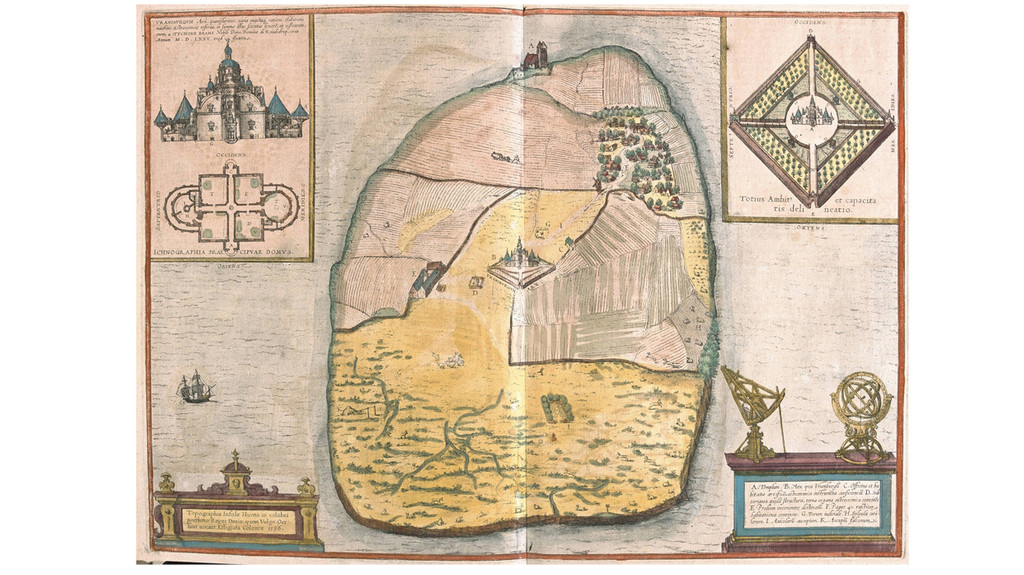 Insel Ven, auf der das  Observatorium von Tycho Brahe stand.