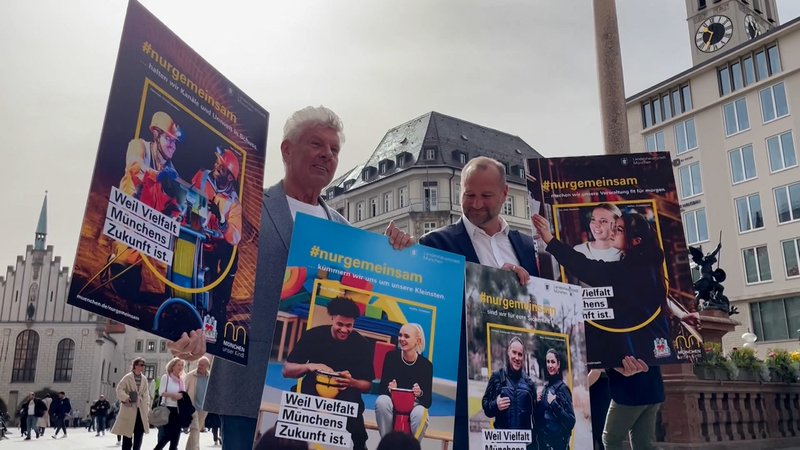 Die Stadt München hat heute eine Plakat- und Social-Media-Kampagne gestartet. Sie trägt den Titel #nurgemeinsam.