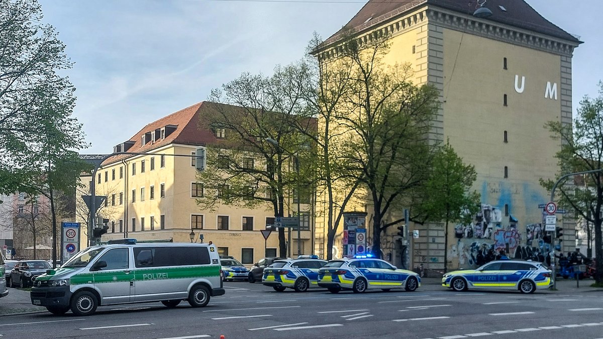 Polizeieinsatz in Münchner Altstadt.