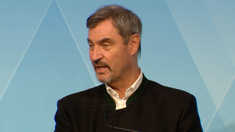 Ministerpräsident Söder kommentiert die Entscheidung am Nockherberg. | Bild: BR Ministerpräsident Söder kommentiert die Entscheidung am Nockherberg.