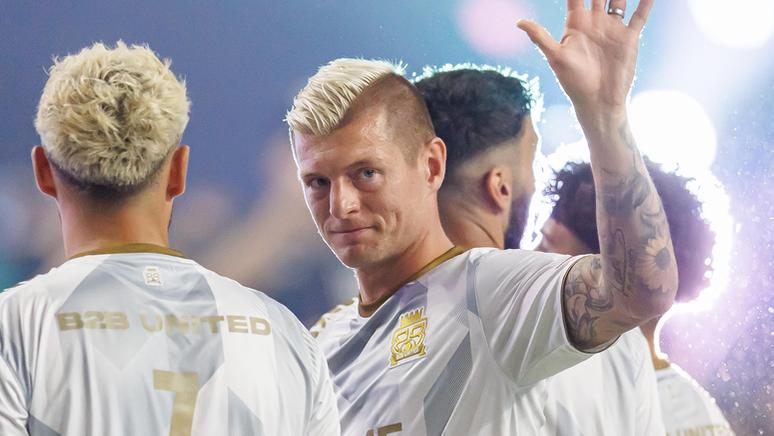 Toni Kroos bei der Icon League | Bild:Max Ellerbrake / firo Sportphoto