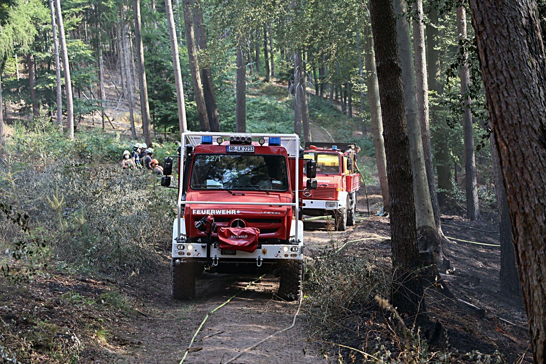 Forest fire in Waldaschaff: Strong smell of smoke in Lower Franconia