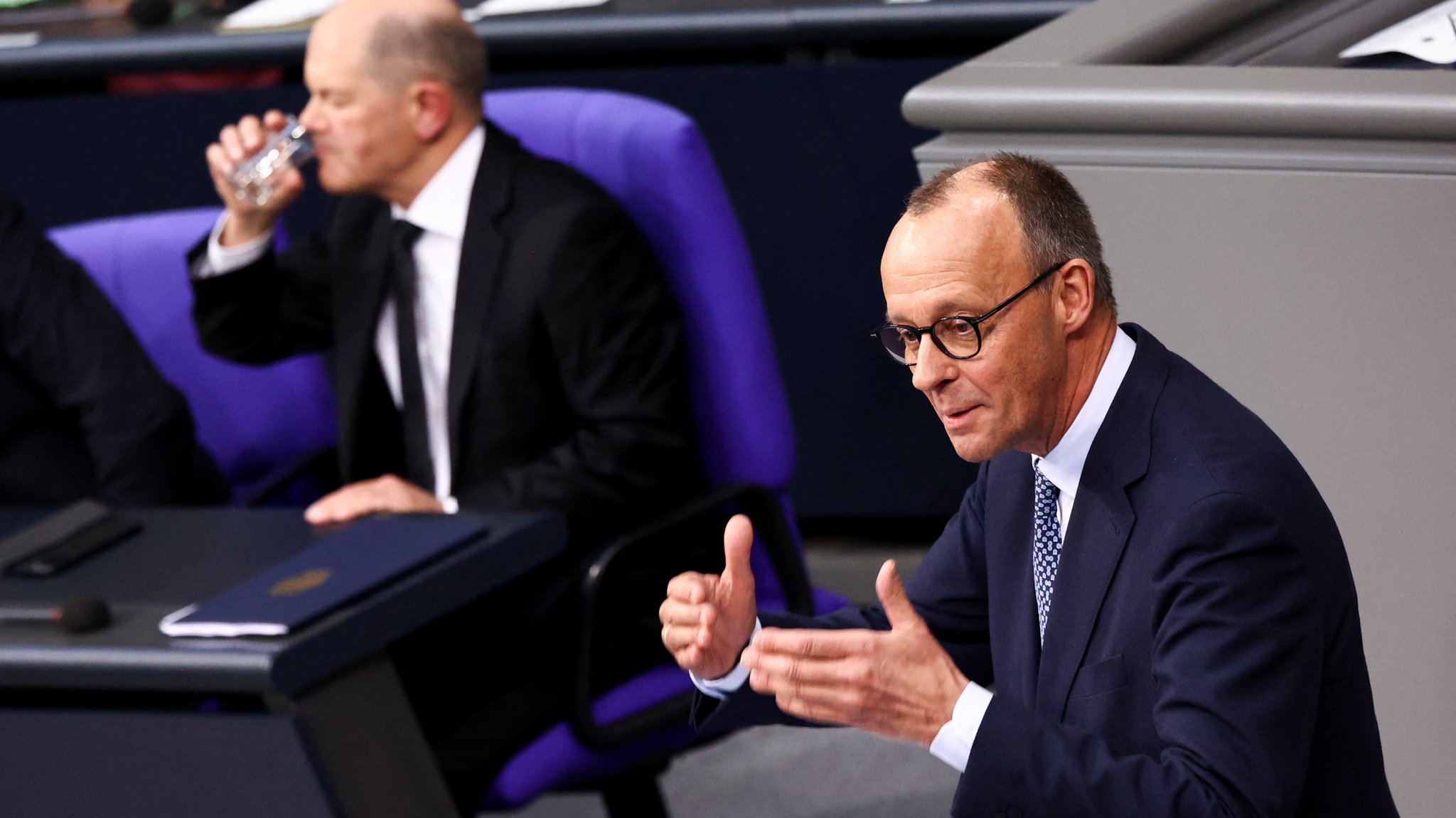 Friedrich Merz, CDU-Vorsitzender und Vorsitzender der Unions-Bundestagsfraktion im Bundestag.