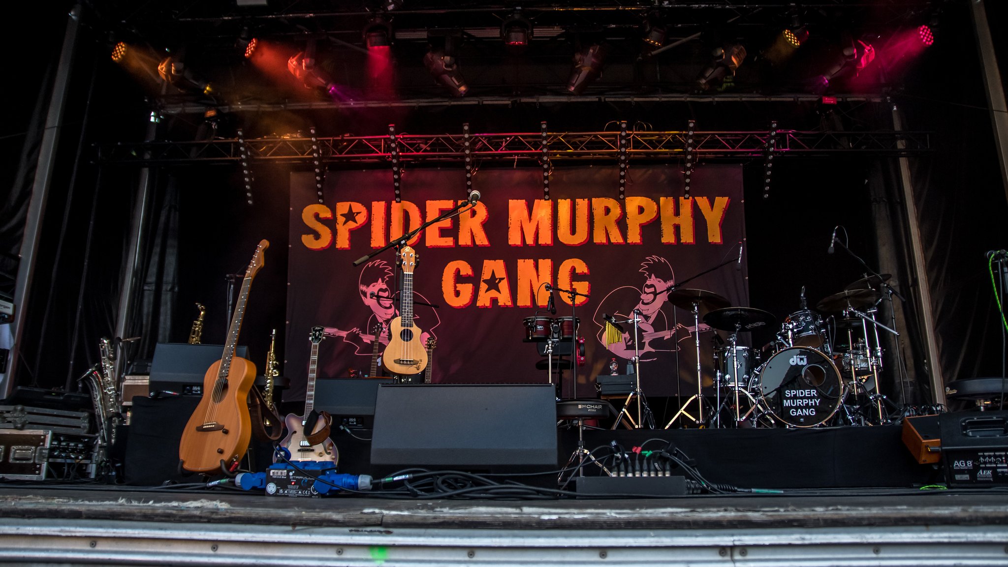 Bühne der Spider Murphy Gang