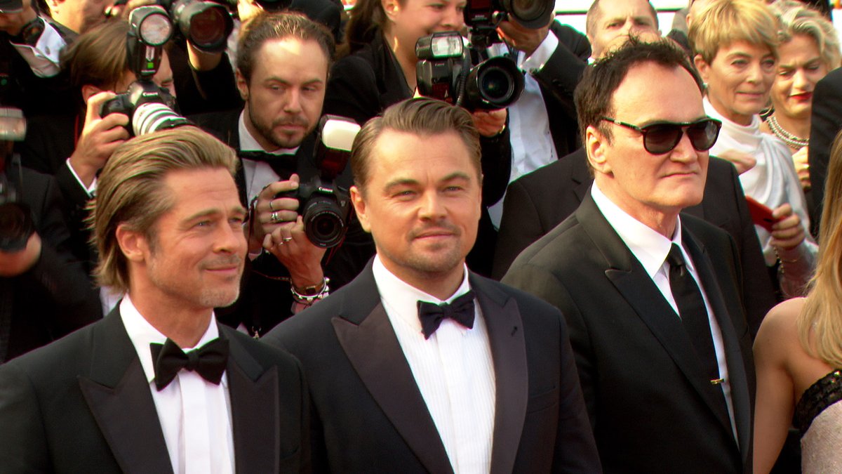 Quentin Tarantino, Brad Pitt, Leonardo DiCaprio in Cannes 2019