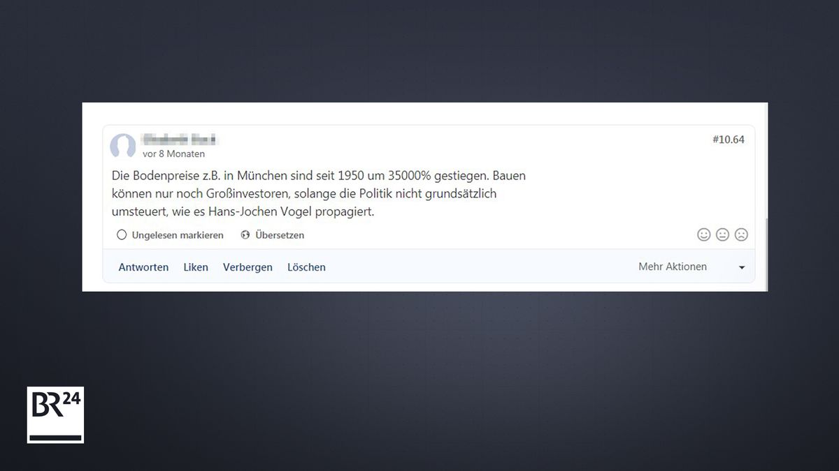 Sind Die Bodenpreise In Munchen Um 39 400 Prozent Gestiegen Br24