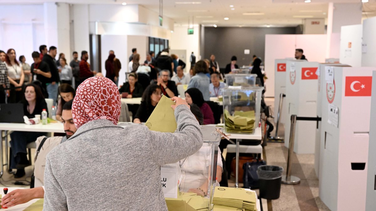 Türkische Präsidentschaftswahl - Stimmabgabe im Ausland endet