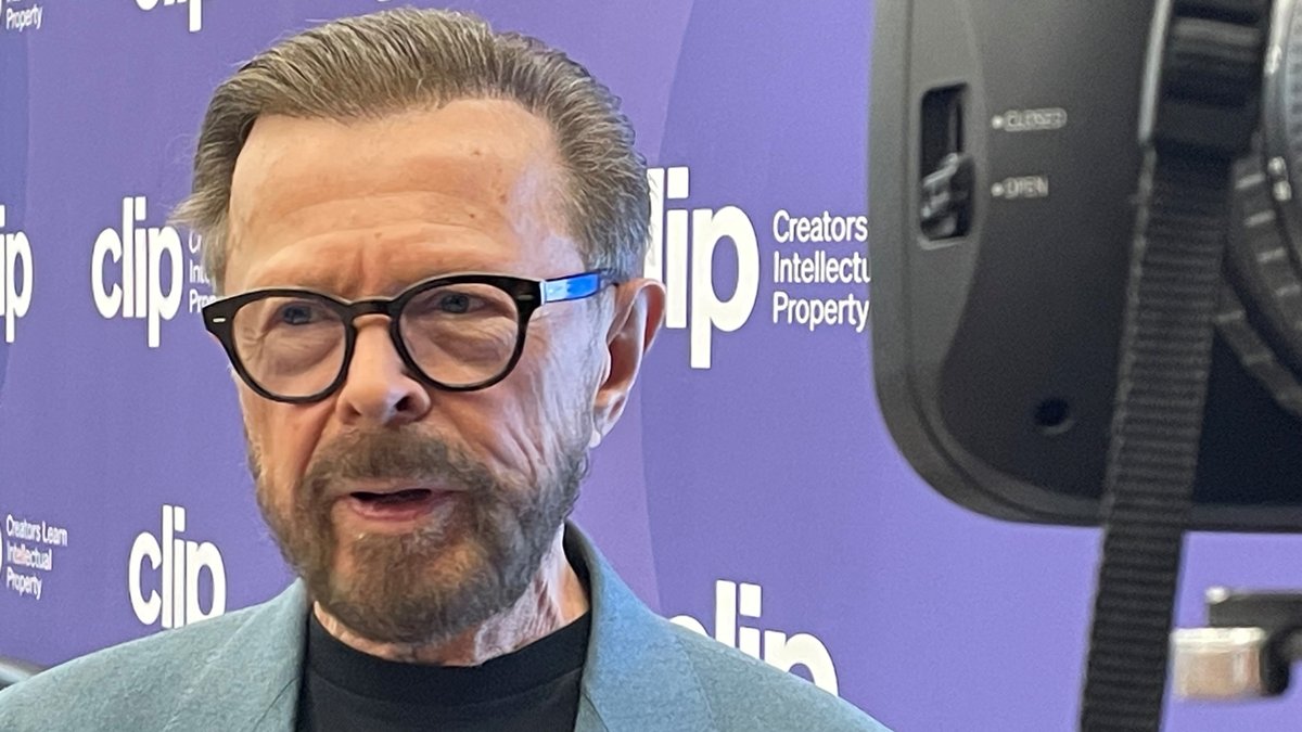 Björn Ulvaeus von der Band ABBA bei der Weltorganisation für geistiges Eigentum in Genf