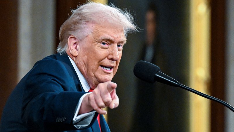 Donald Trump während seiner Rede | Bild: REUTERS/Kenny Holston/The New York Times Donald Trump während seiner Rede