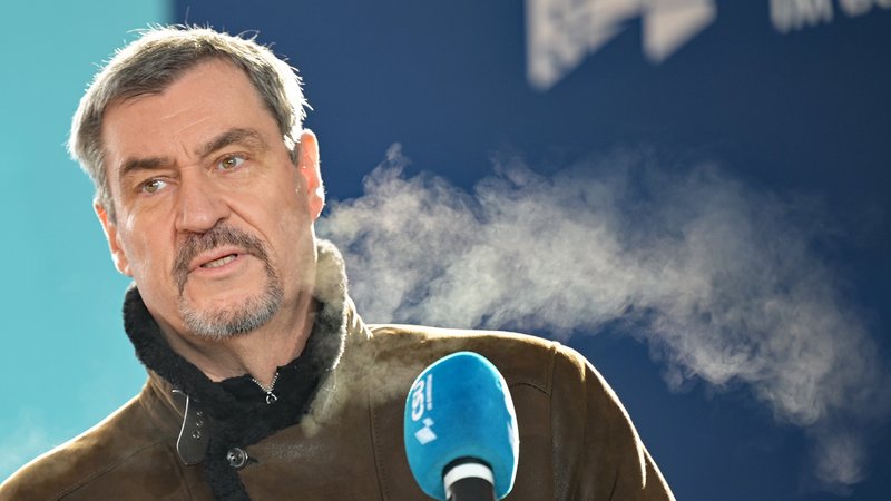 Söder bei CSU-Klausur in Seeon | Bild: pa/dpa/Malin Wunderlich Söder bei CSU-Klausur in Seeon