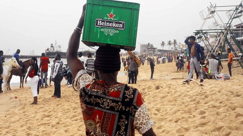Strand in Nigeria - Afrika gilt als Bier-Zukunftsmarkt.