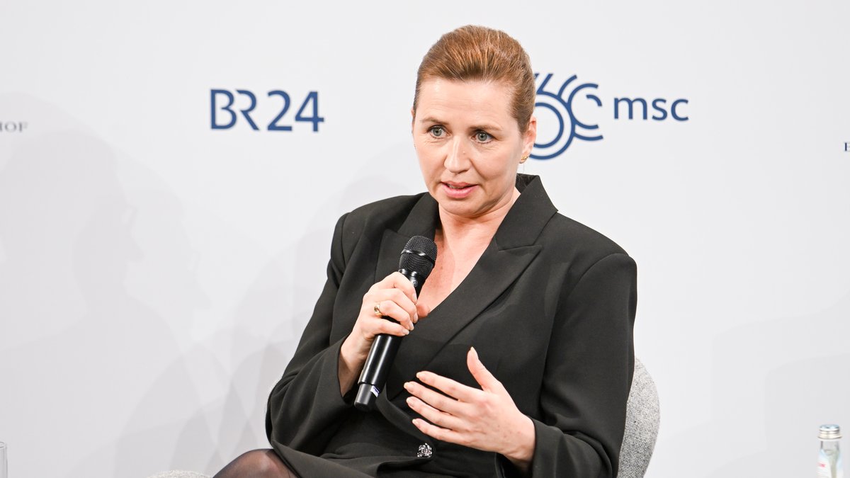 Mette Frederiksen auf der Münchner Sicherheitskonferenz