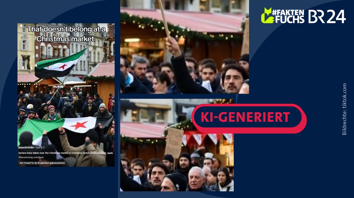 Screenshots eines KI-generierten Videos.