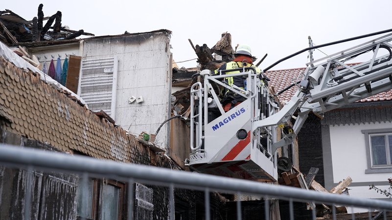 Die Brandruine in Gunzesried. | Bild: BR/ Johannes Hofmann Die Brandruine in Gunzesried.