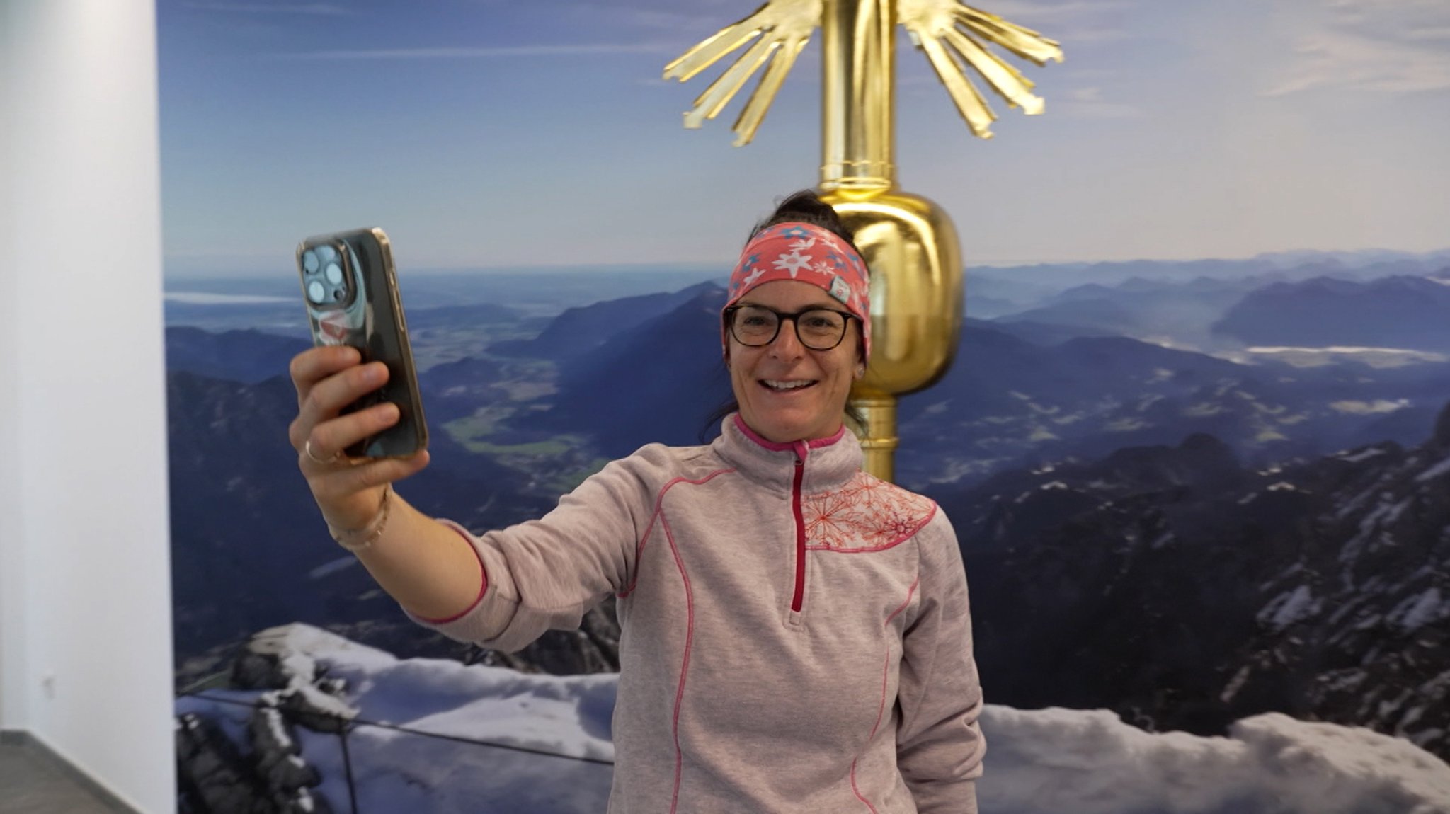 Zweites Gipfelkreuz auf Zugspitze