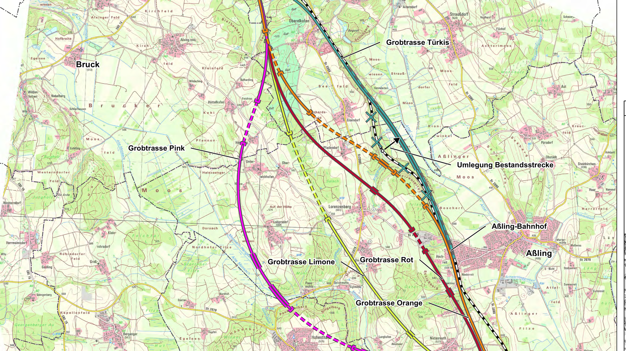 Grafik Bahntrasse