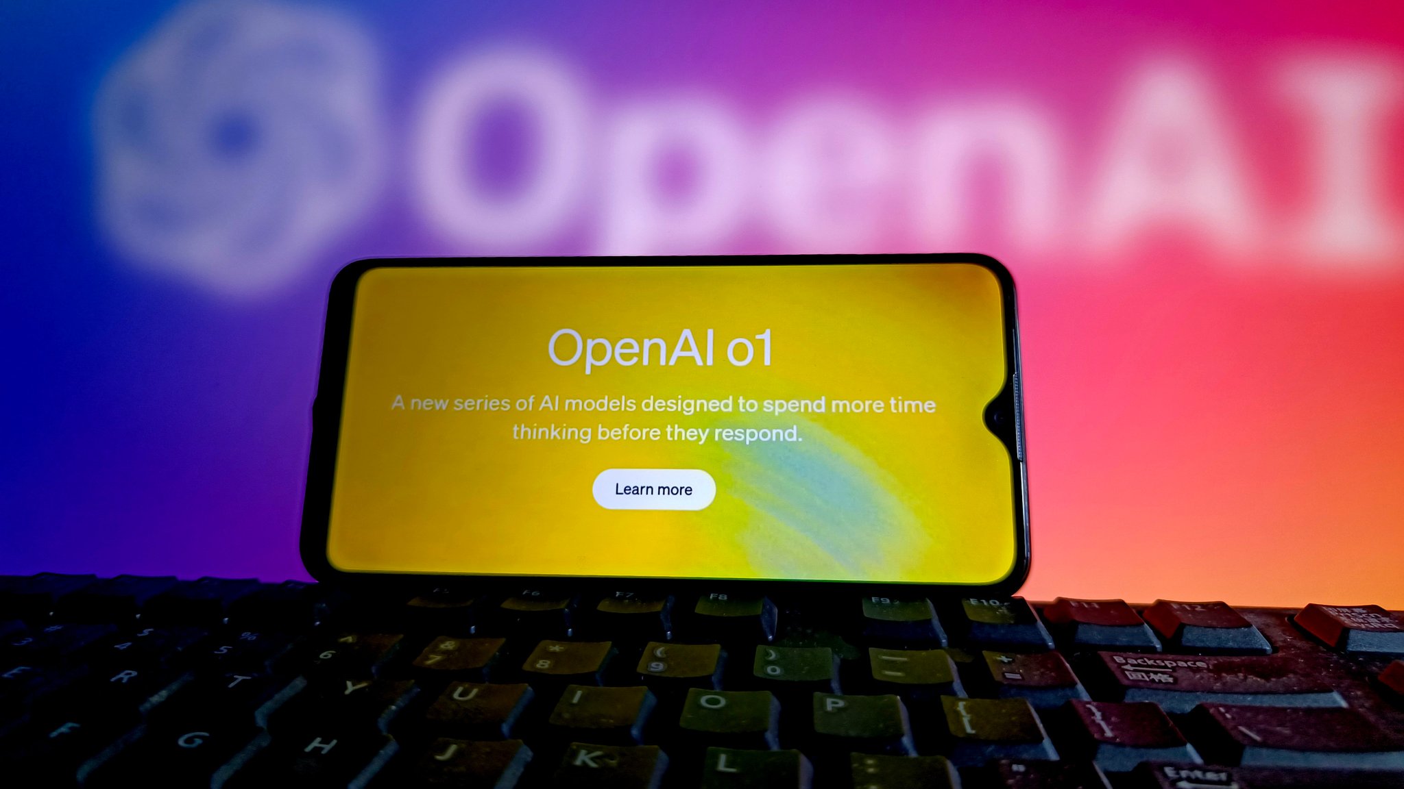 OpenAI o1 auf Handybildschirm