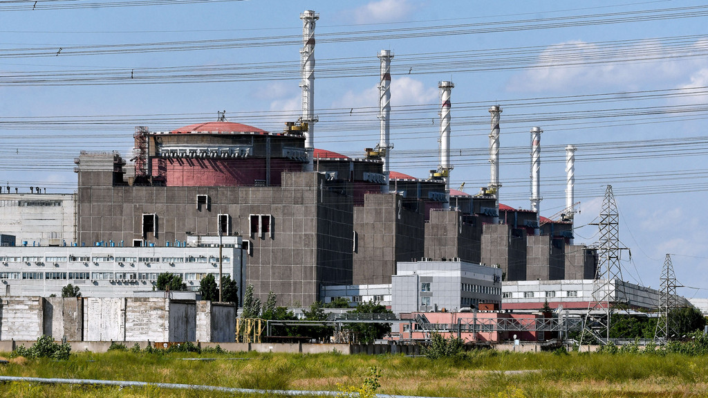 Ukraine, Enerhodar: Das Kernkraftwerk Saporischschja