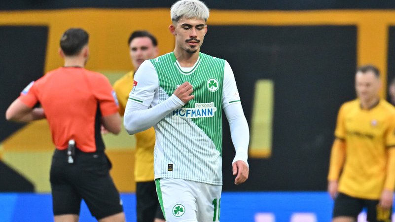 Aaron Keller (SpVgg Greuther Fürth) | Bild: picture alliance / Sportfoto Zink / Melanie Zink | Sportfoto Zink / Melanie Zink Aaron Keller (SpVgg Greuther Fürth)