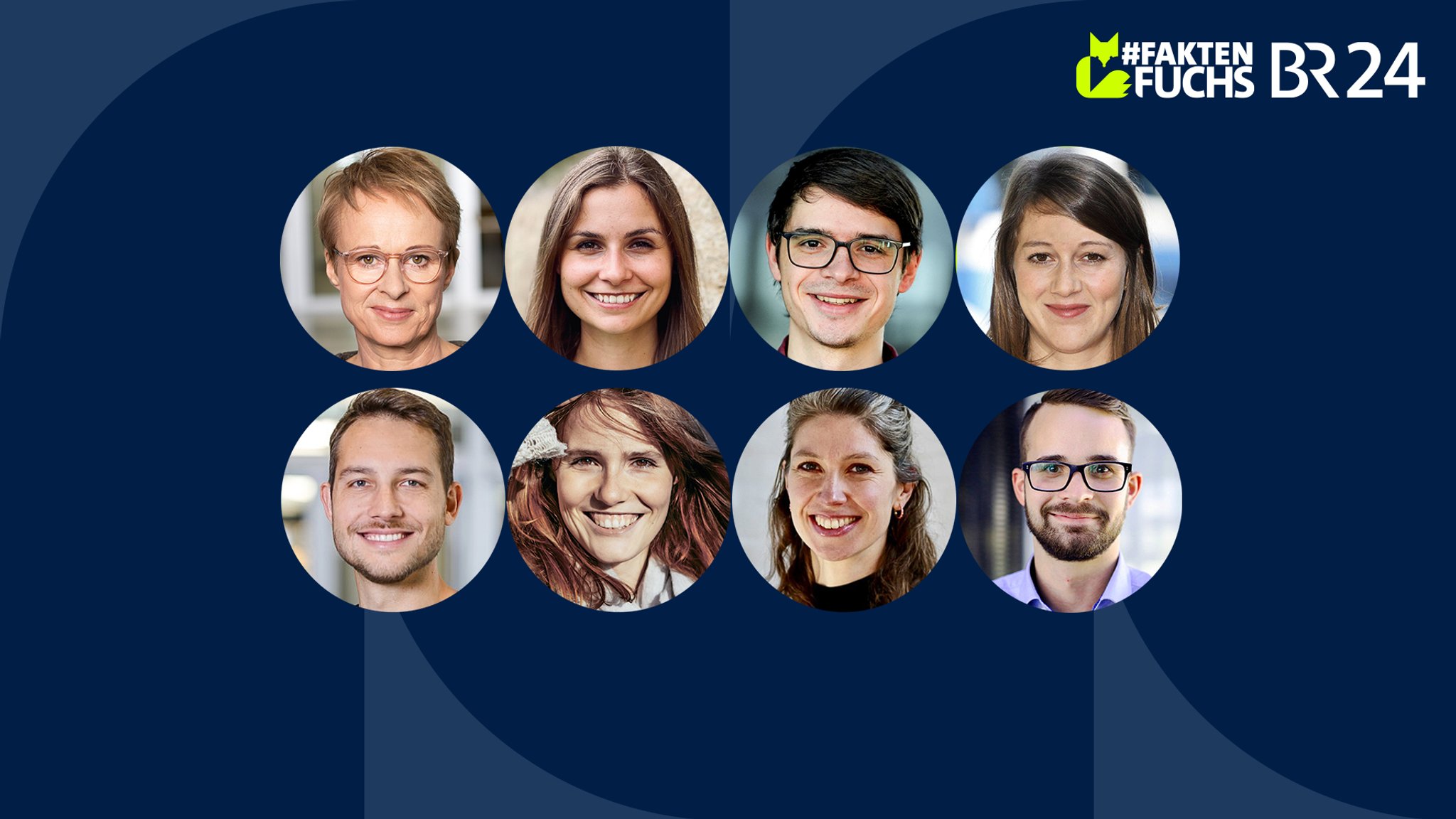 Das aktuelle Team des BR24-#Faktenfuchs