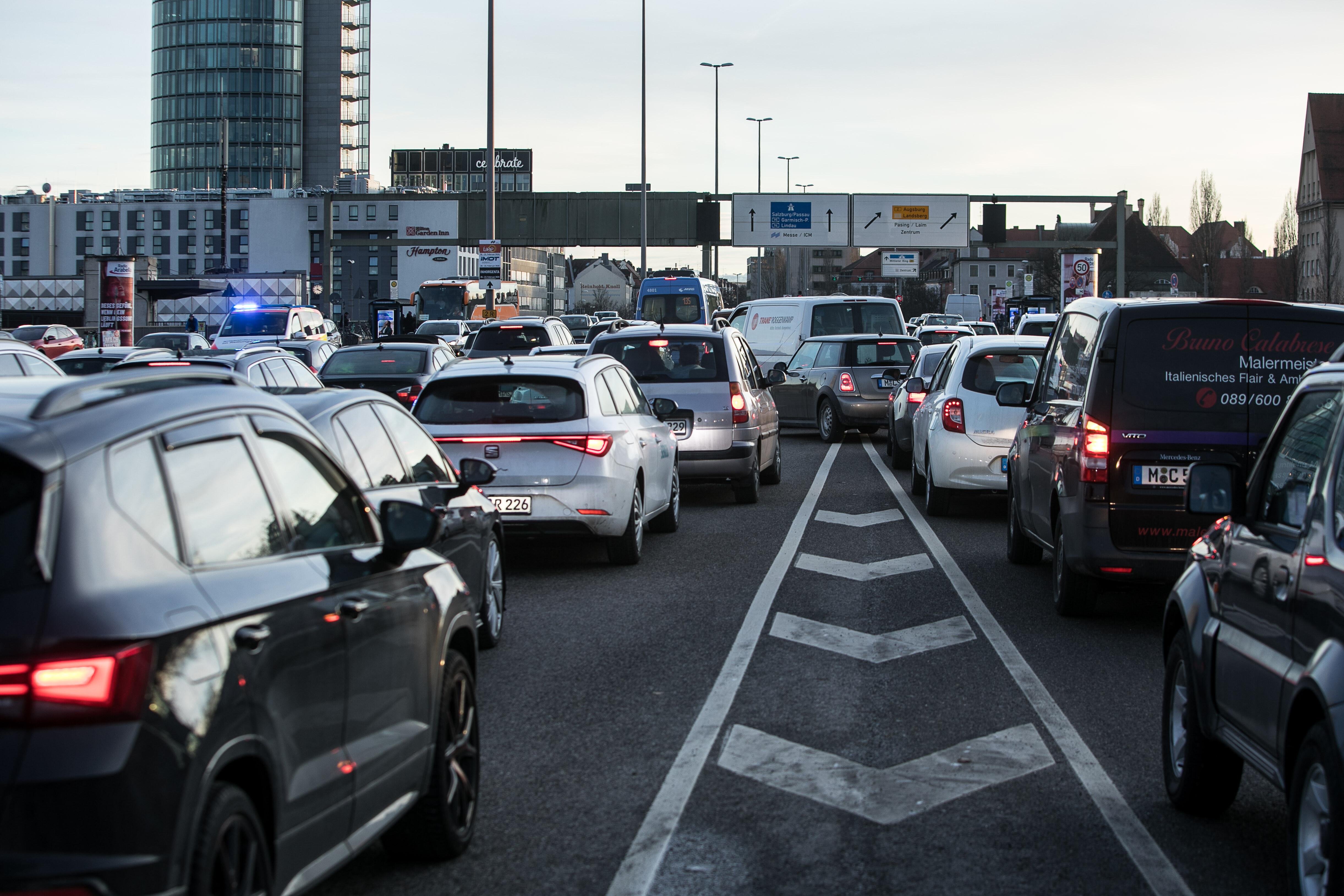 Der Mittlere Ring auf der Donnersberger Brücke (13.01.2026)