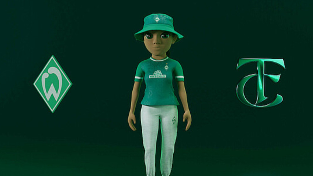 Avatar mit virtuellem Trikot von Werder Bremen