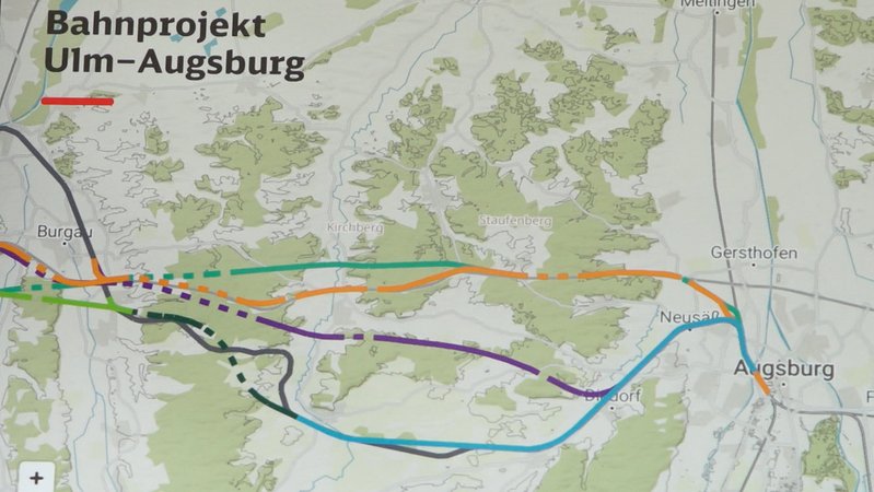 Die Vorplanungsphase für die Bahnstrecke Ulm-Augsburg hat begonnen