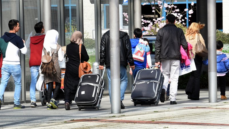 Symbolbild: Ankunft von Flüchtlingen | Bild: picture alliance/dpa Symbolbild: Ankunft von Flüchtlingen