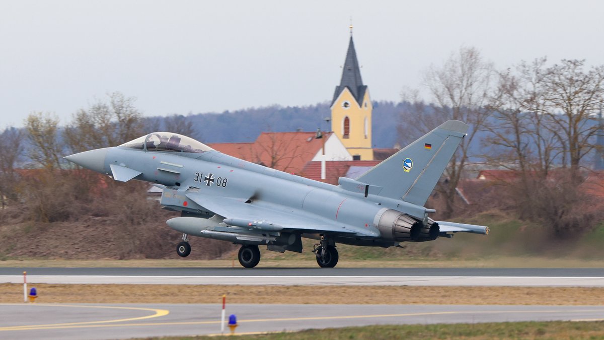 Eurofighter aus Neuburg hebt ab