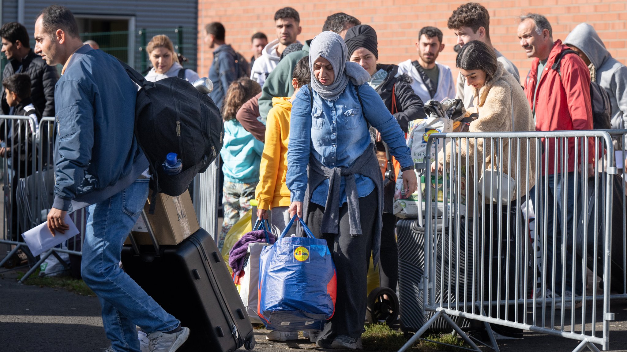 Flüchtlinge in Erstaufnahmeeinrichtung