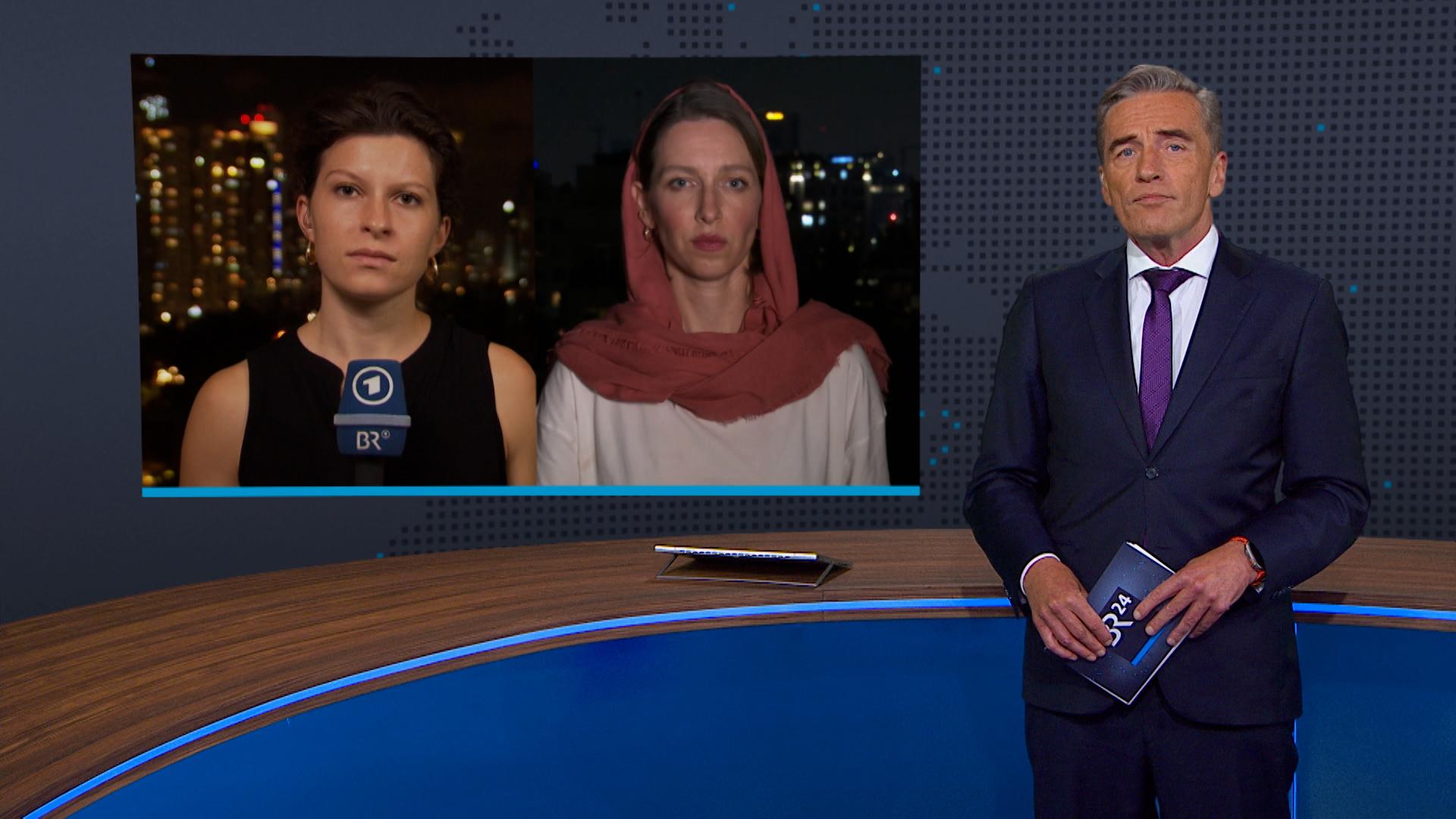 Über die aktuelle Situation in Israel und Iran berichten die ARD-Korrespondentinnen Hanna Resch in Tel Aviv und Katharina Willinger in Teheran.