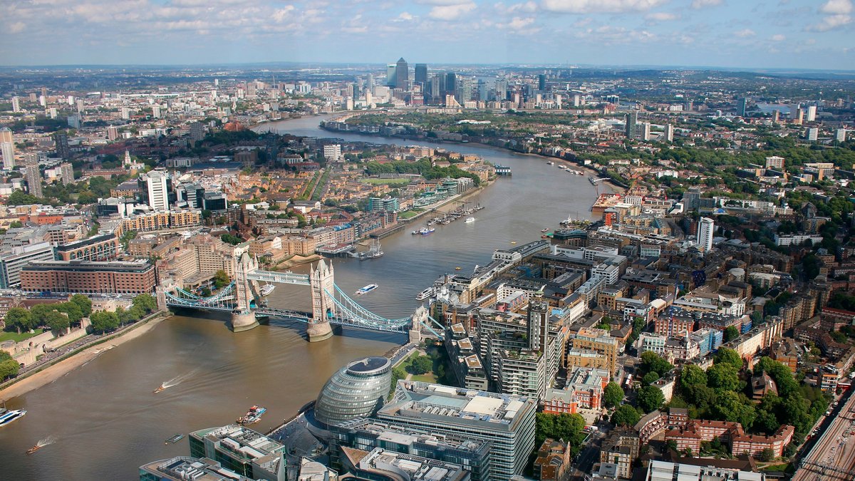 Luftbild von London