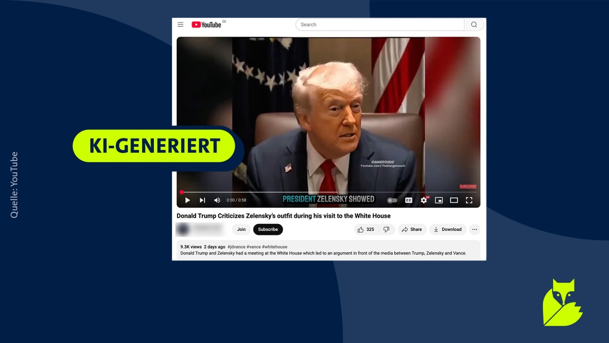 #Faktenfuchs: Trump-Video über Selenskyjs Kleiderwahl ist Fake