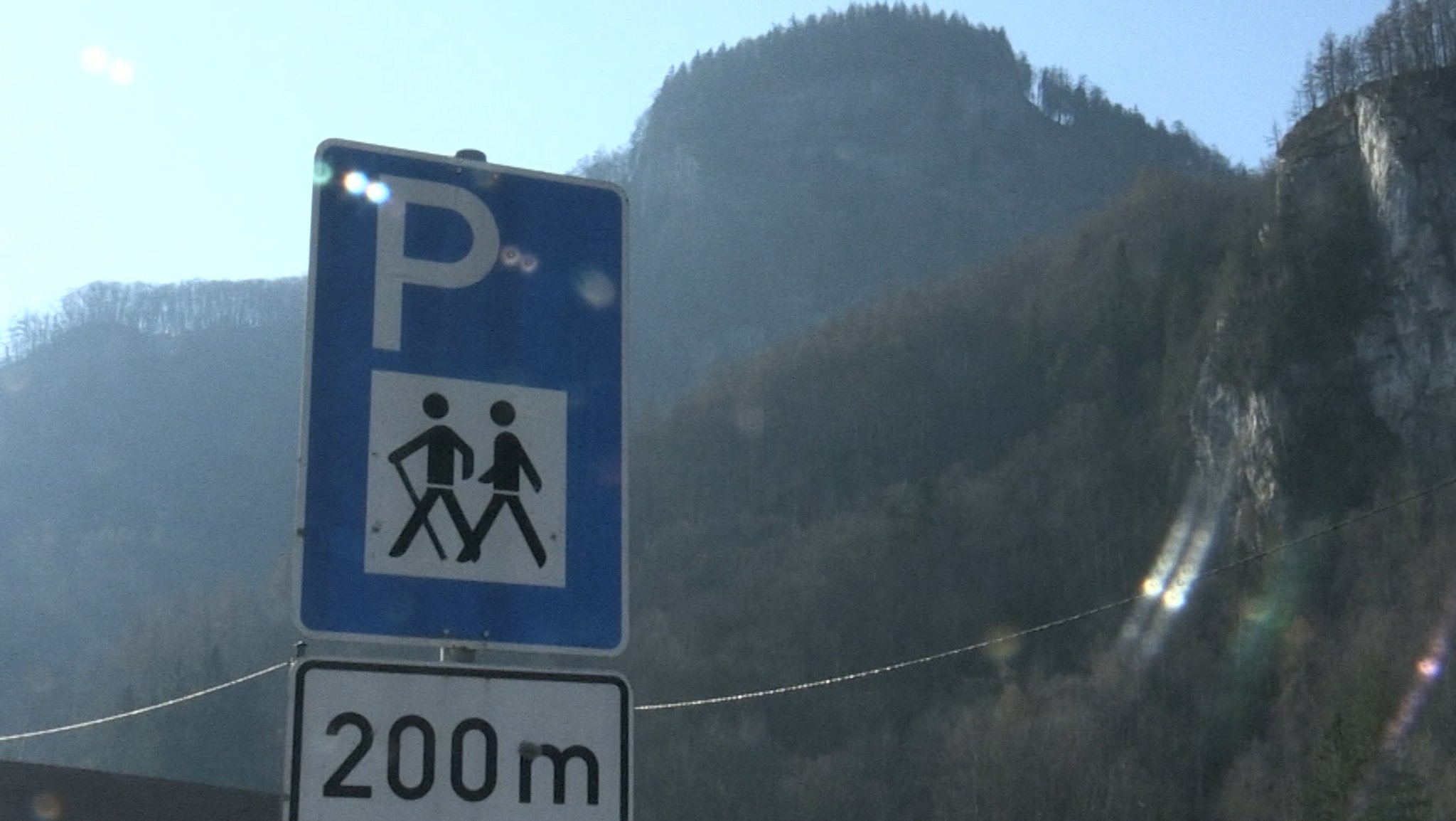 Film über Wanderparkplatz